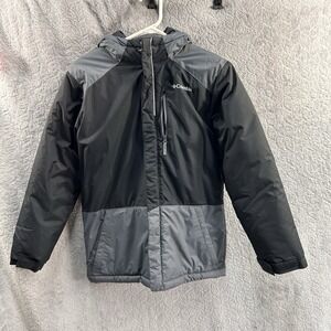 Columbia‎ Boy's Lightning Lift Waterproof Insulated Jacket Black/Grey-Size Large